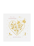 The Proper Mail Company Bees Valentine's Day Card