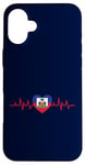 Coque pour iPhone 16 Plus Haïti idee cadeau design coeur drapeau fierté haïtienne