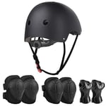 Jim's Store Casque Protection Enfant Vélo Roller Coudières Genouillère Protège-Poignets Sets de Protection Trotinette Sport Skateboard Velo Roller Patin