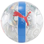 PUMA Fotboll Cup - Silver/Blå/Fire Orchid, storlek Ball SZ. 5