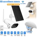 SriHome Wireless 4MP Security Camera System Home WiFi Night Vision Solar Panel