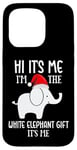 iPhone 15 Pro Funny White Elephant Ugly Christmas Cute White Elephant Case