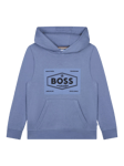 HUGO BOSS Kids' Logo Hoodie, Medium Grey