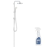 Colonne de douche avec inverseur manuel GROHE Tempesta system 210 avec nettoyant GrohClean