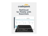 Cradlepoint R1900-5Gb - Trådlös Router - Wwan 4-Ports-Switch - 1Gbe - Wi-Fi 6 - Lte, Bluetooth - Dubbelband - 5G - Med 3 Års Netcloud Mobile Performance Essentials-Plan