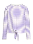 Vmsillealma Ls Knot Top Jrs Girl Tops T-shirts Long-sleeved T-shirts Purple Vero Moda Girl