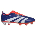 adidas Predator League Football Boots Soft Ground, Lucid Blue/Cloud White/Solar red, 9 UK