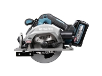 MAKITA HS012GD201 - Trådløs håndholdt sirkelsag (40V XGT | børsteløs motor | sagblad 165 mm | LED-lys | inkl. 2x 2,5 Ah batteri, hurtiglader, transportkoffert) (HS012GD201)