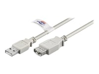 Goobay - Usb-Forlengelseskabel - Usb (Hann) Til Usb (Hunn) - Usb 2.0 - 5 M - Grå