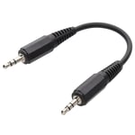 Car AUX 3.5mm Jack IN to MP3 iPod iPhone 15cm Short Cable Lead