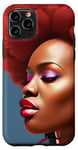 Coque pour iPhone 11 Pro Black Girl Magic, mélanine poppin sista, fun pour filles à la peau brune
