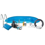 Poolpaket Swim & Fun Steel Oval 120 cm Djup