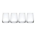 Mikasa Palermo Verres à vin sans pied en cristal, lot de 4, 350ml, 4x Verres à vin sans pied - Emballage cadeau et lavable au lave-vaisselle