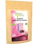 Golden Greens Acai Berry Powder 50g Organic ✅ Whole-Berry ✅ Equivalent to 1 Kg ✅