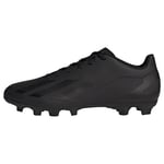 adidas Unisex X Crazyfast.4 Flexible Ground Football Shoes (Firm, core Black/core Black/core Black, 4.5 UK