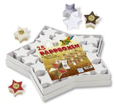 folia 32500 Lot de 25 boîtes en carton avec 1 grande étoile et 24 petites Blanc Idéal pour la création d'un calendrier de l'Avent