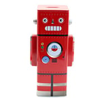 Tirelire de robot créatif pour enfants - Forme créative, décoration de bureau, tirelire - Cadeau d'anniversaire d'enfant, 24,5 x 13 x 7,5 cm (1 pièce rouge), M