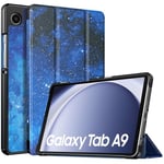 TiMOVO Coque Compatible avec Samsung Galaxy Tab A9 8,7" 2023, Étui de Protection Fin et Léger avec Dos en PC Rigide pour Samsung Galaxy Tab A9 8,7" SM-X110/X115/X117, Étoile Bleue