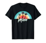 Matching family vacation retro sunset Miami T-Shirt