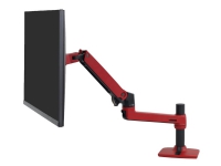 Ergotron LX - Monteringssats (stång, bildskärmsarm, bordsklämma i 2 delar, förlängning) - för LCD-display - röd - skärmstorlek: upp till 34 tum - skrivbord