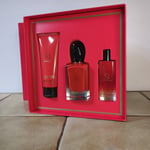 Giorgio Armani Si Passione Gift Set 50ml EDP, 15ML EDP TRAVEL, 75ML BODY LOTION 