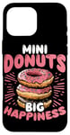 Coque pour iPhone 16 Pro Max Mini beignets, Big Happiness Mini Donuts