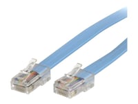 StarTech.com Câble rollover pour console Cisco de 1,8 m - RJ45 - M/M - Câble réseau - RJ-45 (M) pour RJ-45 (M) - 1.8 m - moulé, plat - bleu