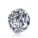 shangwang 925 Sterling Silver Blue Charm Beads Suitable For Original Pandora Bracelet Pendant Diy Jewelry Making CMC729