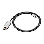 Amazon Basics - USB-C to DisplayPort Cable, 4Kx2K@60Hz, Aluminum Housing, 0.9 m, Black