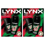 Lynx Mens Africa Greatest of All Time Body Wash & Spray 2pcs Gift Set for Him, 2pk - NA - One Size