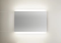 Linn Bad Vik speil m/LED-lys 90x75 cm, med stikkontakt - 700110