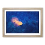 Big Box Art Light Upon The Clouds Painting Framed Wall Art Picture Print Ready to Hang, Oak A2 (62 x 45 cm)