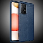 Samsung Galaxy A52      Leather Texture Case    Navy