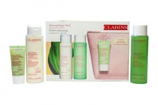 CLARINS PERFECT CLEANSING KIT FOR COMBINATION TO OILY SKIN GIFT SET 200ML VELVET