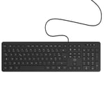 Mobility Lab - Clavier PC Business Filaire avec 2 hub USB intégré - Noir