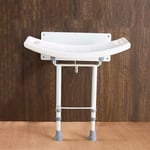 qazxsw Aluminum Alloy White Bath Chair Bathroom Chair Shower Stool Bath Stool Old Man Shower Stool Pregnant Woman Adjustable Bath Stool