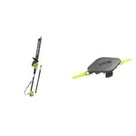 Ryobi ONE+ 18V OPT1845 Cordless Pole Hedge Trimmer, 45cm Blade (Body Only) & Double Serrated Blades Head for RAC155 Edger Black