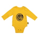 FK Bodø/Glimt Baby Body L/E Gul, størrelse 50-56 cm