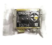 Original Epson T0714, Cheetah Yellow Ink Cartridge,  TO714, C13T0714012