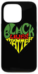 iPhone 13 Pro Black Lives Matter / Heart Graphic Pan African Flag Colors Case