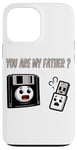 Coque pour iPhone 13 Pro Max Disquette vers clé USB 90s 00s Ordinateur Drôle Geek Joke