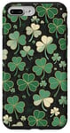 Coque pour iPhone 7 Plus/8 Plus Shamrock Trèfle à quatre feuilles Motif vert