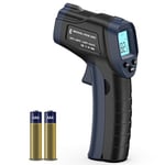 ERICKHILL Infrared Thermometer -50℃~600℃ Compact Size Non-Contact Laser Thermometer Gun LCD Backlit Digital Display Adjustable Emissivity - for Vehicle Repair/Cooking/BBQ/Freezer/Food, Black Blue