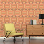 A.S. Création Retro 70's Shapes Wallpaper Brown/Yellow/Orange Retro Chic 395362 8.50m x 0.53m Paste The Wall