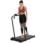 SPORTNOW 2.5HP Folding Treadmill Walking Pad w/ LED Display, No Assembly Orange