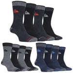 Storm Bloc - 4 Pack Mens Cushioned Thick Hiking Work Walking Summer Boot Socks