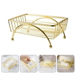 1pc golden soap draing soap dish soap dish holder Soap Drainer Tray Soap