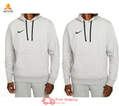 NIKE Men's Fleece Hoody Warm Winter Sweat Top Jumper PARK 20 Hoodie Grey