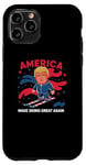 iPhone 11 Pro Donald Trump Skiing America - Make Skiing Great Again Case