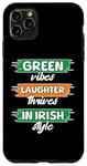 Coque pour iPhone 11 Pro Max Green Vibes Laughter Lot de 2 couples irlandais assortis